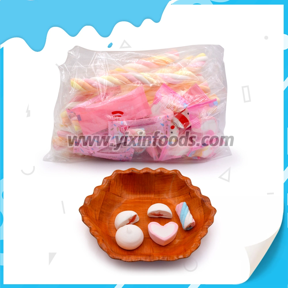 Various Shapes Marshmallow in Individual Package Bulk Packing