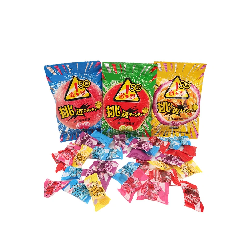 Halal Wholesale Confectionery Fruit Kids Candy Sour Hard Candy Manufacture