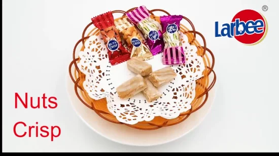 Larbee Brand 400g de bonbons croustillants aux noix dans un sac avec certificat Halal