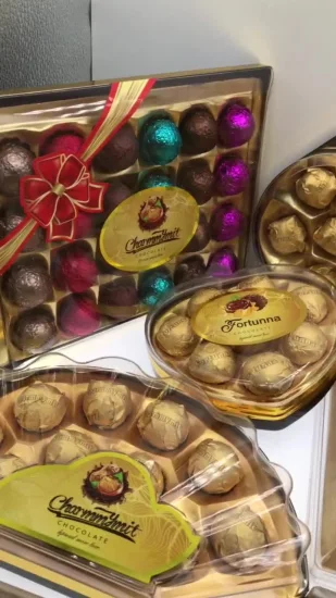 Halal Snacks Boule de gaufrette enrobée de noix sucrée au chocolat