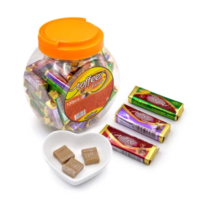 Bonbons au caramel d'emballage de pot halal